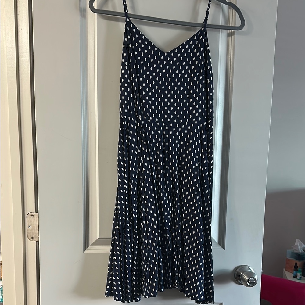 Navy Polka Dot Sundress